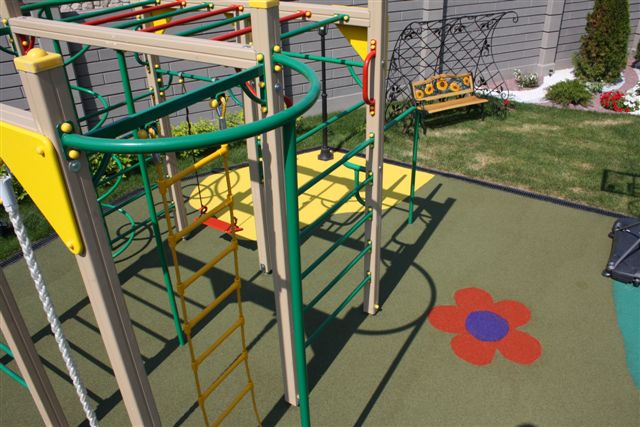 Детская площадка с покрытием из EPDM крошки