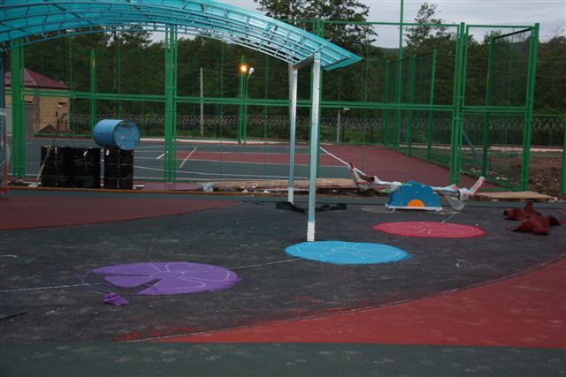 Детская площадка с применением EPDM